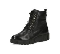 Schnürstiefelette CAPRICE "Caprice Stiefelette Leder", Damen, Gr. 38, schwarz, Leder, Schuhe Schnürstiefelette (22282069-38)