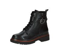 Schnürstiefelette CAPRICE "Caprice Stiefelette Leder", Damen, Gr. 41, schwarz, Leder, Schuhe (98989569-41) schwarz