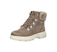 Schnürstiefelette CAPRICE "Caprice Stiefelette Leder/Textil", Damen, Gr. 37, taupe, Leder, Textil, Schuhe Schnürstiefelette (52339612-37) taupe