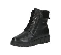 CAPRICE Damen Stiefeletten zum Schnüren Gefüttert Wasserabweisend, Schwarz (Black Nappa), 38 EU