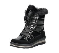 Schnürstiefelette CAPRICE "Caprice Stiefelette Lederimitat/Textil", Damen, Gr. 39, schwarz, Lederimitat, Textil, Schuhe Schnürstiefelette (21359961-39) schwarz