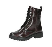 Schnürstiefelette CAPRICE "Caprice Stiefelette Nappaleder", Damen, Gr. 36, rot (bordeaux), Nappaleder, casual, Schuhe (69521423-36) bordeaux