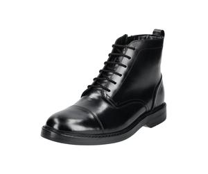 Schnürstiefelette CLARKS "Clarks Stiefelette Leder", Herren, Gr. 42,5, schwarz, Leder, Schuhe Schnürstiefelette (84375418-42,5) schwarz