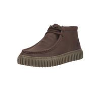 Schnürstiefelette CLARKS "Clarks Stiefelette Leder", Herren, Gr. 44, braun (dunkelbraun), Leder, Schuhe Schnürstiefelette (53513617-44) dunkelbraun