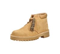 Schnürstiefelette CLARKS "Clarks Stiefelette Veloursleder", Damen, Gr. 39,5, beige (tan), Veloursleder, Schuhe Schnürstiefelette (84798638-39,5) tan