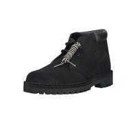 Schnürstiefelette CLARKS "Clarks Stiefelette Veloursleder", Herren, Gr. 44, schwarz, Veloursleder, Schuhe Schnürstiefelette (70242867-44) schwarz