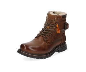 Schnürstiefelette DOCKERS BY GERLI "Dockers by Gerli Stiefelette Leder", Damen, Gr. 40, tan, Leder, Schuhe Schnürstiefelette (56968157-40) tan