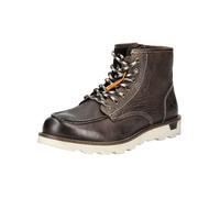 Schnürboots DOCKERS BY GERLI, Herren, Gr. 42, braun (schoko), Leder, Basic, Schuhe, Boots, Freizeitschuh mit gepolsterter und herausnehmbarer Innensohle (71268520-42) schoko
