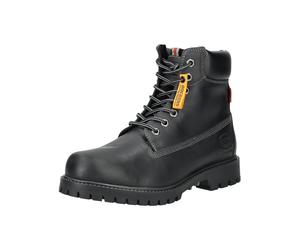 Schnürstiefelette DOCKERS BY GERLI "Dockers by Gerli Stiefelette Leder", Damen, Gr. 44, schwarz, Leder, Schuhe Schnürstiefelette (66741814-44) schwarz