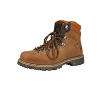 Schnürstiefelette DOCKERS BY GERLI "Dockers by Gerli Stiefelette Leder", Damen, Gr. 47, braun (stone), Leder, Schuhe Schnürstiefelette (49244359-47) stone