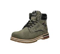 Schnürstiefelette DOCKERS BY GERLI "Dockers by Gerli Stiefelette Lederimitat", Damen, Gr. 45, grün (olive), Lederimitat, Schuhe Schnürstiefelette (72878308-45) olive