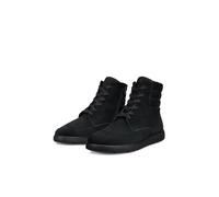 Schnürstiefelette ECCO "ECCO BELLA 2", Damen, Gr. 39, schwarz, Nubukleder, Schuhe Schnürstiefelette, Schnürboots, Casual-Stiefelette mit gesteppter Schaftpolsterung (18848715-39) schwarz