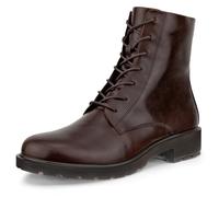 Schnürstiefelette ECCO "METROPOLE VIENNA", Damen, Gr. 40, dunkelbraun, Leder, Schuhe Schnürstiefelette, Schnürboots, Klassik-Stiefelette mit Dual-Fit-Innensohle (75159116-40) dunkelbraun