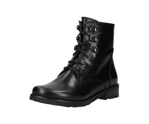 Schnürstiefelette EVERYBODY "Everybody Stiefelette Leder", Damen, Gr. 38, schwarz, Leder, Schuhe Schnürstiefelette (47336642-38) schwarz