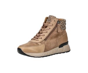 Schnürstiefelette GABOR COMFORT "Gabor Comfort Stiefelette Leder", Damen, Gr. 40,5, beige (braun, beige), Leder, Schuhe Schnürstiefelette (59377048-40,5) braun, beige