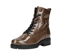 Schnürstiefelette GABOR COMFORT "Gabor Comfort Stiefelette Leder", Damen, Gr. 40, braun (braun lack), Leder, Schuhe Schnürstiefelette (59563240-40) braun lack