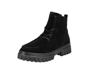 Schnürstiefelette GABOR COMFORT "Gabor Comfort Stiefelette Veloursleder", Damen, Gr. 38, schwarz, Veloursleder, Schuhe Schnürstiefelette (57167161-38) schwarz