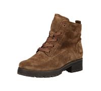 Schnürstiefelette GABOR COMFORT "Gabor Comfort Stiefelette Veloursleder", Damen, Gr. 39, blau (whisky), Veloursleder, Schuhe Schnürstiefelette (38608328-39) whisky