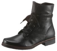 Schnürstiefelette GABOR, Damen, Gr. 36, schwarz, Kalbsleder, Schuhe Schnürstiefelette, Schnürboots, Businessschuh mit Blockabsatz (39438957-36) schwarz