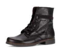 Schnürstiefelette GABOR, Damen, Gr. 38, schwarz (dunkelbraun), Kalbsleder, unifarben, Schuhe Schnürstiefelette, Schnürboots, Businessschuh mit Blockabsatz (17401811-38) dunkelbraun