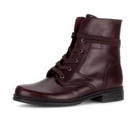 Schnürstiefelette GABOR, Damen, Gr. 39, bordeaux, Kalbsleder, unifarben, Schuhe Schnürstiefelette, Schnürboots, Businessschuh mit Blockabsatz (72024421-39) bordeaux