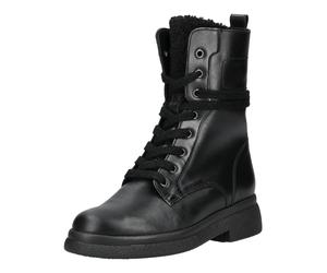 Schnürstiefelette GABOR "Gabor Stiefelette Glattleder", Damen, Gr. 40,5, schwarz, Glattleder, Schuhe Schnürstiefelette (71354415-40,5) schwarz