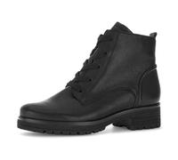 Schnürstiefelette GABOR "GENUA", Damen, Gr. 42, schwarz, Glattleder, unifarben, Basic, Schuhe Schnürstiefelette, Blockabstz, Schnürboots, Businessstiefelette in Weite G (= weit) (63278101-42)
