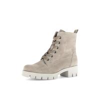 Schnürstiefelette GABOR "Schnürstiefelette Rauleder", Damen, Gr. 40,5, beige, Schuhe Schnürstiefelette (26137559-40,5) beige