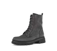 Schnürstiefelette GABOR "Schnürstiefelette Rauleder", Damen, Gr. 40,5, grau, Schuhe Schnürstiefelette (36802829-40,5) grau