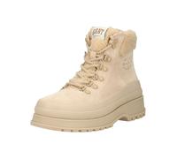 Schnürstiefelette GANT "Gant Stiefelette Lederimitat/Textil", Damen, Gr. 40, sand, Lederimitat, Textil, Schuhe Schnürstiefelette (45620054-40) sand