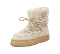 Schnürstiefelette GANT "Gant Stiefelette Veloursleder/Textil", Damen, Gr. 42, grau (sand), Textil, Veloursleder, Schuhe Schnürstiefelette (27432064-42)