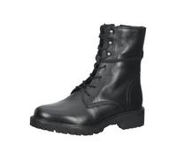 Schnürstiefelette GEOX "Geox Stiefelette Leder", Damen, Gr. 38, schwarz, Leder, Schuhe Schnürstiefelette (26812820-38) schwarz