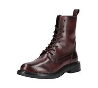 Schnürstiefelette GEOX "Geox Stiefelette Leder", Damen, Gr. 40, rot (wine), Leder, casual, Schuhe (63437913-40) wine