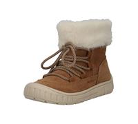 Schnürstiefelette GEOX "Geox Stiefelette Leder/Textil", Damen, Gr. 22, whisky, Leder, Textil, Schuhe Schnürstiefelette (78631733-22) whisky