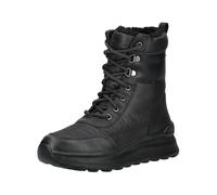 Schnürstiefelette GEOX "Geox Stiefelette Leder/Textil", Damen, Gr. 38, schwarz, Leder, Textil, Schuhe Schnürstiefelette (45457246-38) schwarz