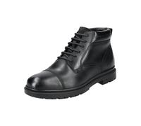 Schnürstiefelette GEOX "Geox Stiefelette Leder/Textil", Damen, Gr. 46, schwarz, Leder, Textil, Schuhe Schnürstiefelette (45167751-46) schwarz