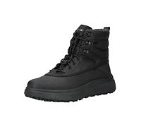 Schnürstiefelette GEOX "Geox Stiefelette Leder/Textil", Herren, Gr. 40, schwarz, Leder, Textil, casual, Schuhe (26483469-40) schwarz