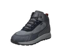Schnürstiefelette GEOX "Geox Stiefelette Lederimitat/Textil", Herren, Gr. 42, blau (navy), Lederimitat, Textil, Schuhe Schnürstiefelette (33217644-42) navy