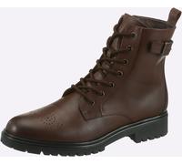 Schnürstiefelette HEINE, Damen, Gr. 39, braun, Glattleder, Leder, Rindsleder, Schuhe Schnürstiefelette (59079465-39) braun