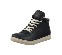 Schnürstiefelette HUSH PUPPIES "Hush Puppies Stiefelette Leder", Damen, Gr. 37, blau (navy), Leder, Schuhe Schnürstiefelette (73875262-37) navy