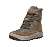 Schnürstiefelette IMAC "Imac Stiefelette Veloursleder", Damen, Gr. 40, grau, Veloursleder, Schuhe Schnürstiefelette (99513107-40) grau