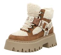 Schnürstiefelette in beige - Gr. - 36