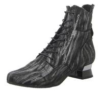 Schnürstiefelette in metall - Gr. - 39