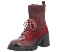 Schnürstiefelette in rot - Gr. - 38