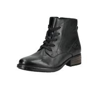 Schnürstiefelette JOSEF SEIBEL "Josef Seibel Stiefelette Leder", Damen, Gr. 37, schwarz, Leder, Schuhe Schnürstiefelette (58815351-37) schwarz