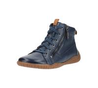 Schnürstiefelette JOSEF SEIBEL "Josef Seibel Stiefelette Leder", Damen, Gr. 40, blau (jeans), Leder, Schuhe Schnürstiefelette (90117266-40) jeans