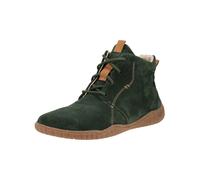 Josef Seibel Schnürstiefelette Veloursleder Damen Dunkelgrün Gr. 38