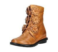 Schnürstiefelette LAURA VITA "LAURA VITA Stiefelette Leder", Damen, Gr. 40, braun (camel), Leder, Schuhe Schnürstiefelette (92655537-40) camel