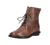 Laura Vita Damen Stiefelette Flacher weicher Leder Schnürboot Cyrielle 12, Größe:40 EU, Farbe:Braun