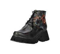 Laura Vita Damen Stiefeletten OMIO 65 Leder/Textil Schwarz Größe 39